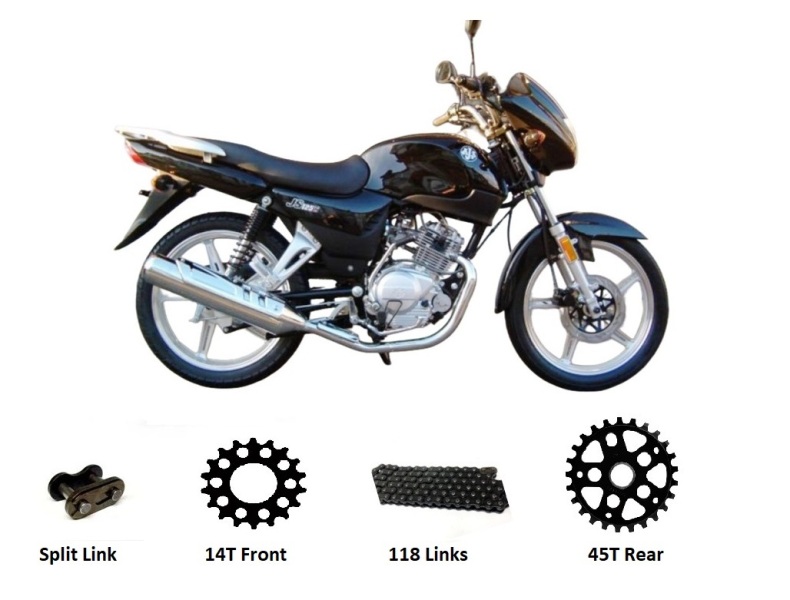 AJS JS125E JS125-E2 Eco Eco-2 Sprocket Kit Black